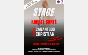 Stage de karaté santé animé par Christian Cabantous 7e Dan à Rieupeyroux le 7 juin de 19h30 à 21h